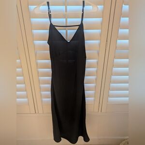 Free People Simply Biased Slip Black